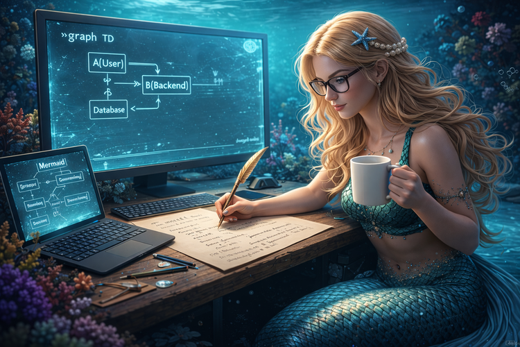 Mermaid, as it turns out, is less about drawing pictures and more about admitting how things relate.